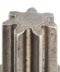Super Slick 5 mm Shaft Electric Wrench Motor Gear Rotor close-up, 7 tooth metal design for impact tool maintenance.