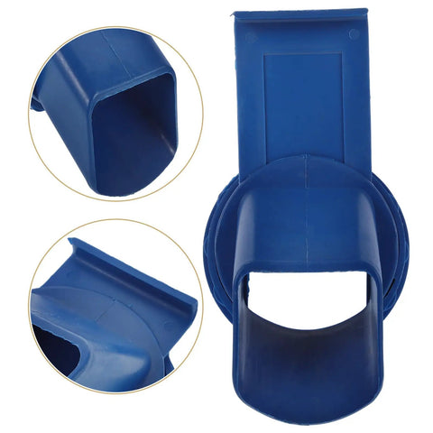 Heavy Duty Plastic Grain Storage Bin With Large Outlet For Easy Access Stable Durable Farm Storage Container For Barn Use Barn Ready Design Ideal For Rice Corn Feed And Quick Access To Stored Grains, 121x121x90 mm blue plastic outlet