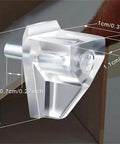 Transparent Shelf Support Pins For Cabinets And Cupboards Easy Install Lightweight Portable Heavy Duty Steel Pegs close-up