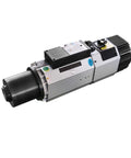Pro Grade 9Kw Automatic Tool Change Spindle Motor For Woodworking Cnc Routers 24000Rpm Iso30 Air Cooled 220V side view motor image
