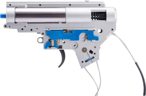 Sport Complete Ver II Gearbox With Quick Change Parts For M4 Series AEG Airsoft, Rear Wired High Speed Motor, side view