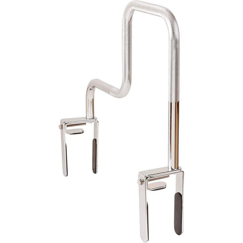 Adjustable Tub And Shower Grab Bar For Seniors With Textured Non Slip Handle Rust Resistant Safety Rail 250 Pound Capacity