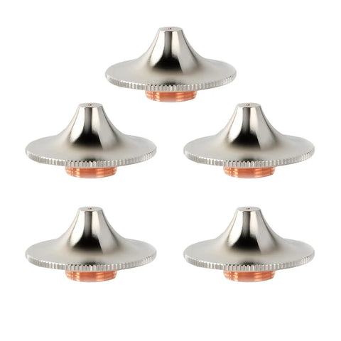 High Speed 28mm Fiber Laser Nozzle Set 5 Pcs Double Layer Caliber D28 H15 M11 For Precision Cuts And Fast Clean Results