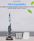 Must Have Replacement Filter Set For Shark Stratos AZ3002 Upright Vacuum Cleaner Includes 2 HEPA Filters And 4 Foam And Felt Filters