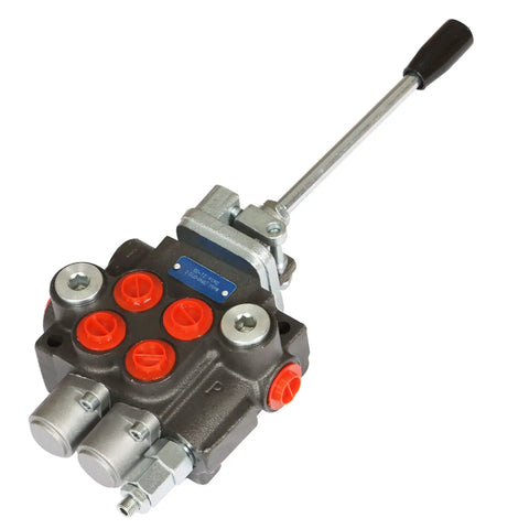 Dual Spool Hydraulic Directional Control Valve 3600 PSI 11 GPM Loader Valve With BSPP Ports For Tractors Loaders Tanks