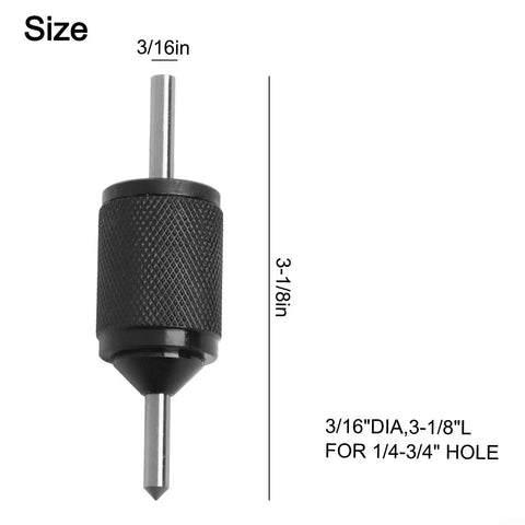 Transfer Center Aligner Punch Set Built Tough Hardened Steel Pin Tool for Metalworking, showing 3-1/8 inch size details.