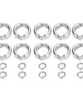 10 Pieces Bird Foot Rings Metal Leg Straps For Small Medium Large Birds Outdoor Training Clips Ankle Bands
