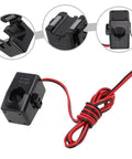 Premium Split Core Current Transformer Clamp Sensor 200A with red and black wire, designed for EV charging and grid tracking.