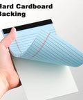 Five Pack 5x8 Legal Pads With Colored Covers Narrow Ruled Perforated Writing Pads For School And Office 30 Sheets Per Pad