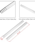 Beefed-Up Heavy Duty Stainless Steel 5 Burner Grill Replacement Parts Set, heat tent detail, shown with dimensions