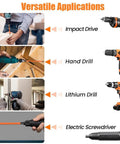 Versatile applications of 13-Piece Torx Bit Set For Impact Driver S2 Steel Magnetic Bits with various drills and electric screwdriver
