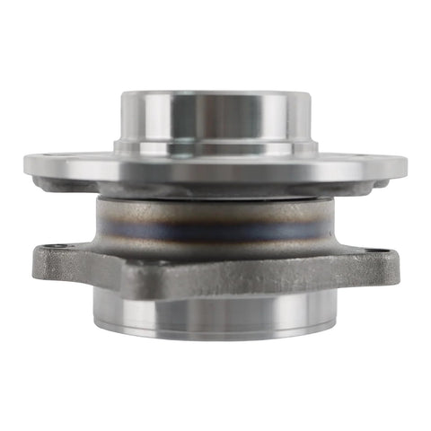 Front view of Front Wheel Hub Bearing Assembly For Ford Focus 2000-2011 4 Lug ABS Left Or Right 1 Piece OEM-Grade Replacement.