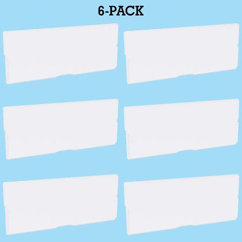 Length Dividers For Plastic Storage Drawers And Cabinets, 6 Pack Clear, Create Custom Compartments For Craft And Hardware Cabinets