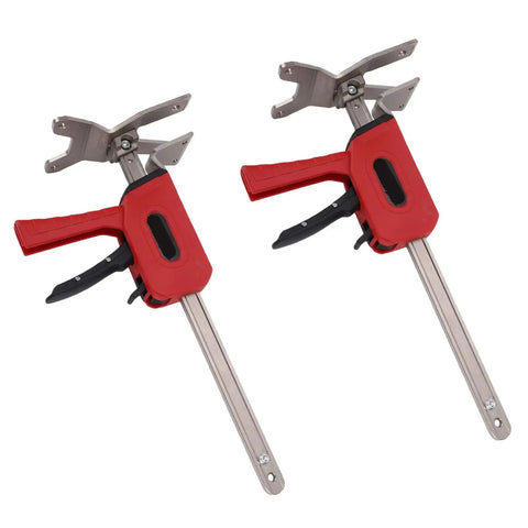 Heavy Duty Arm Jack 2 Pack, Zero Sweat Furniture Lifter with red grips and metal frame for lifting heavy objects.