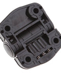 Close-up of black hinge from Set Of 4 80 Degree Position Control Cabinet Hinges With Stainless Tube For Cupboards Cabinets Closets And Display Showcases