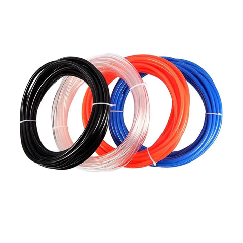 Sick Quality Polyurethane Pu Air Hose Pipe Tube Kit In Durable Black Finish Made For Tough Industrial Automation Grinds Featuring Flexible Shape Memory Compatible With Pneumatic Quick Connects Plug Play No Glue Welding Needed Installation Hassles, coiled hoses