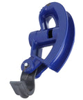 Heavy Duty Manual Pipe Bender For 1/2 To 3/4 Inch Conduit, blue C45 steel tool side view, precise bending for electrical jobs.