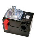 Pressure Switch Replacement For Porter Cable Air Compressor 140 Psi Cut In 175 Psi Cut Out Quarter Inch Npt Port 120 And 240 Volt Beefy Heavy Duty D20596 Z D20596 Replacement Part, front view.