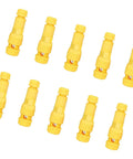 10 Pieces Low Voltage Wire Connectors With Piercing Terminals For Quick Puncture Crimp Wiring in yellow color