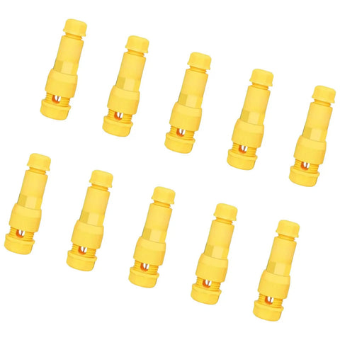 10 Pieces Low Voltage Wire Connectors With Piercing Terminals For Quick Puncture Crimp Wiring in yellow color