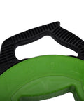 Heavy Duty Manual Wire Puller 65 Foot Flexible Polyester Cord With Smooth Spring Roller Head handle grip close-up.