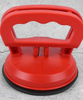 Heavy Duty Glass Suction Cup Lifter With Ergonomic Abs Handle And Tight Locking Mechanism For Moving Tiles Sheets And Panels Like A Boss, red suction cup with rubber base.
