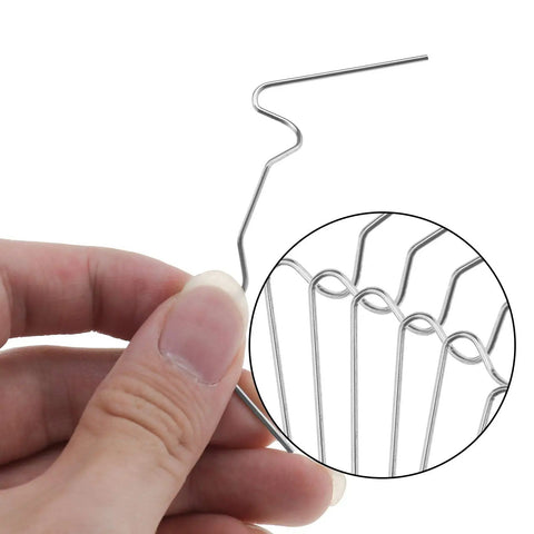 All In One Greenhouse Repair Kit With Stainless Steel Glazing Clips And Fixing Clips, 100 Pcs Total, Includes 50 W Glazing Clips And 50 Z Fixing Clips For Glass, Polycarbonate And Acrylic Panels, 1.1Mm Glazing Clip Thickness And 0.4Mm Fixing Clip