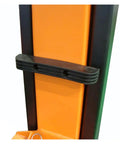 Close-up of a Two Post Hydraulic Car Lift With Clear Floor For Home Garage 4000Kg Vehicle Hoist Budget Friendly Auto Lift Built Beefy
