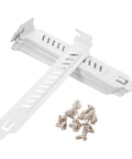 20 Pieces Alloy Steel PCI Slot Covers With Screws For Graphics Cards And PC Cases Ventilated Expansion Slot Covers To Boost Dope Airflow And Cut Heat Easy Install For DIY Home PC Builds Dust Prevention, white metal set with screws
