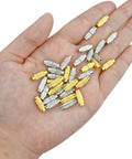 50 Pcs Brass Screw Twist Clasps For Jewelry Making Kit Dope Durable Barrel Clasps Cord End Caps held in hand