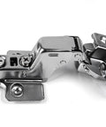Inset Soft Close Frameless Cabinet Hinges for Kitchen, 110 Degree Opening, 6-Way 3-Cam Adjustable Concealed Hinges, 2 Pack