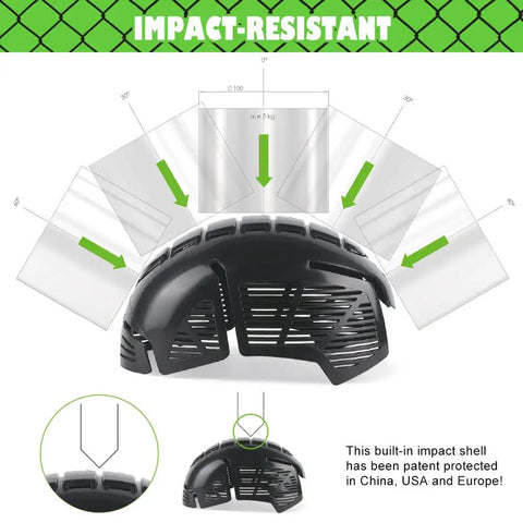 Impact-resistant shell of Maverick Air Safety Bump Cap With Extra Venting All Day Breathable Lightweight Baseball Cap Style Head Protection Brown For Men And Women Worksite Ready Ideal For Construction DIY Outdoor Work