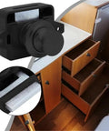Push Button Drawer Latch 5-Set Cabinet Locks For Boats And RVs, Spring Pop Button Release, DIY-Friendly Hardware Pack