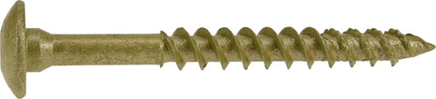 Top Shelf Construction Lag Screws 5 16 By 3 Inch Bronze Hex Fasteners 30 Pack view of a lag screw with reinforced shank.