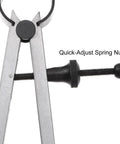 HARFINGTON 10in steel spring outside caliper with quick-adjust spring nut for wood turning lathe work