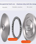 Exploded view of bearing components for Large Lazy Susan Turntable For Dining Table With Clear Tempered Glass, 360 Degree Rotating Tray