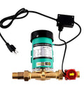 Automatic Water Pressure Booster Pump With 1 Inch Outlet, Max Head 49 Ft, 7 GPM Flow, 115V, water flow switch included, front view.