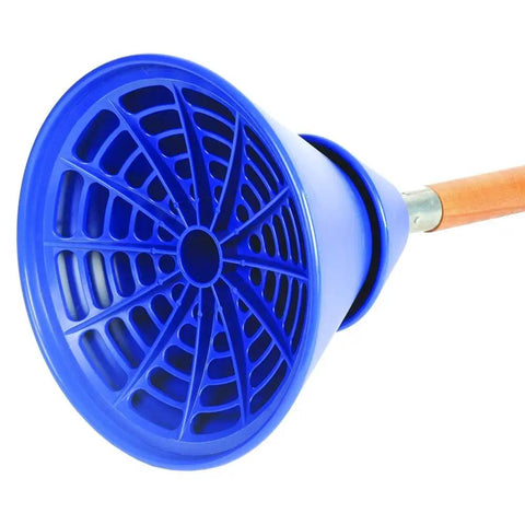 Total Game Changer Portable Manual Clothes Agitator And Handheld Laundry Scrubber, blue paddle with aluminum handle.