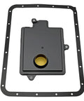 Drop In Diesel Transmission Filter For Titan 5.0L Cummins 2016 2019 Replacement Part 31728 EZ00A Keeps Your Nissan Truck Shifting Smooth And Debris Free, black filter with gasket