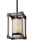 One Light Mini Pendant With Stardust Finish And Creme Parchment Glass Shade, Energy Star Qualified, Dunning Collection ceiling light