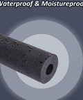 Waterproof black foam pipe insulation tubing, 1 inch ID, 6 ft long, with self-extinguishing features for DIY plumbing and gear stands.