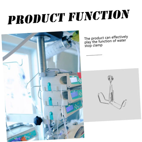 Flow Control Tubing Clamps Pack Of 10, Spring Water Stop Clips for lab setups; product function and equipment showcase