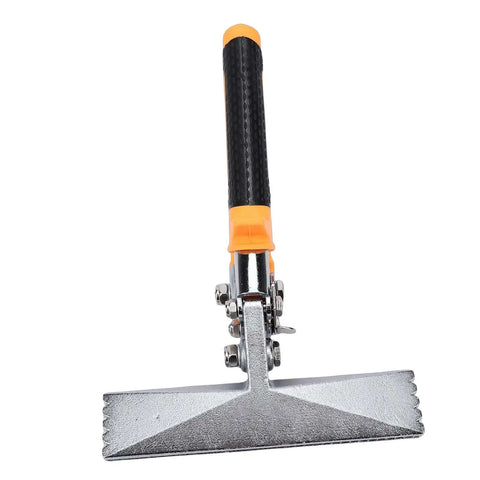 Six Inch Sheet Metal Bender Pliers With Straight Jaw for HVAC Ductwork, ergonomic non-slip handle, front view.