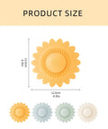 Floor Drain Plug Shower Bathtubs Drain Covers, Flower, White with size dimensions 12.6cm, 4.9in displayed.