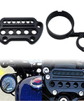 Side Mount Instrument Bracket And Speedometer Relocation Cover For Harley Sportster XL Models 1993 To 2020 Gloss Black Aluminum