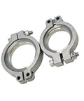 44mm V Band Flange Clamp Set For MVR Wastegate Replacement With Stainless Steel Inlet And Outlet Flanges Includes Screws Nuts And Seals