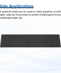 Rectangle Graphite Block Pack Of 5 For Melting And Electrolysis High Purity Graphite Electrode Plate Sheet 100x30x1mm wide application