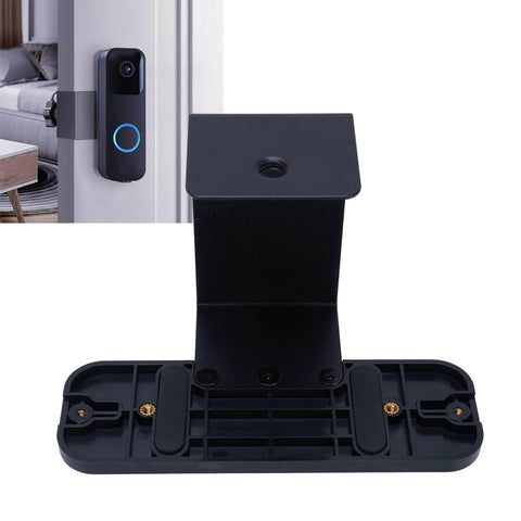 Anti-Theft Doorbell Mounting Bracket Kit with heavy-duty metal brackets and durable plastic back plate for secure video doorbell installation.
