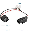 Harness Disable Kit For Honda And Acura 3.5L V6 Engines To Disable VCM With Muzzler Tech showing connectors and resistors