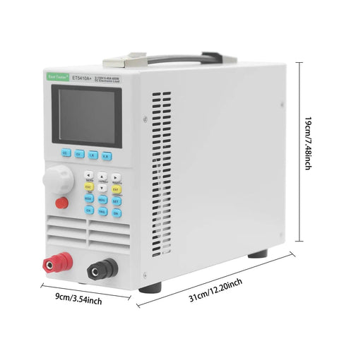 Beast Power Desktop Electronic Load Tester 400W 150V 40A Digital Multimeter Module showing dimensions and interface